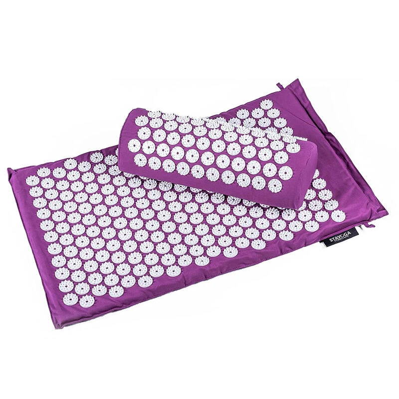 Esterilla Set De Masaje Acupuntura Negro Algodón Orgánico 8 Esterilla Set De Masaje Acupuntura Negro Algodón Orgánico - Imagen 6