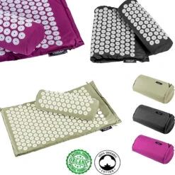 Esterilla Set De Masaje Acupuntura Negro Algodón Orgánico 11 Esterilla Set De Masaje Acupuntura Negro Algodón Orgánico -Fit Tienda esterilla set de masaje acupuntura negro algodon organico 3