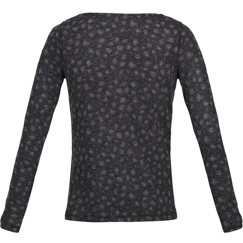 Regatta Jersey Frayda Estampado Animal Para Mujer Negro, Gris Tormenta 4 Regatta Jersey Frayda Estampado Animal Para Mujer Negro, Gris Tormenta - Imagen 2