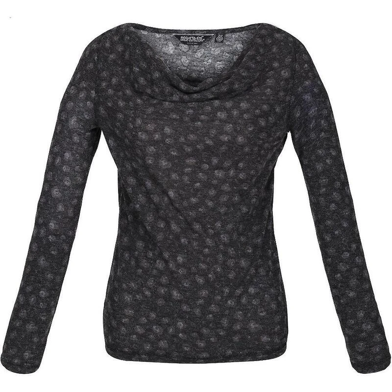 Regatta Jersey Frayda Estampado Animal Para Mujer Negro, Gris Tormenta 3 Regatta Jersey Frayda Estampado Animal Para Mujer Negro, Gris Tormenta