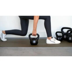Kettlebell 2 Kg - Plástico - Para Uso Interior Y Exterior - Negro -Fit Tienda kettlebell 2 kg plastico para uso interior y exterior negro 2