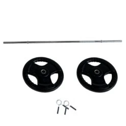 Kit Barra De Musculación + Discos 26 KG ( 25mm) VIMAS SPORT