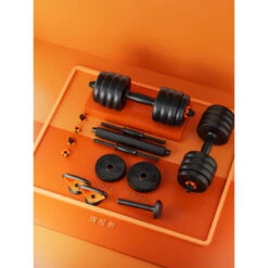 Kit Mancuernas V2 + Barra + Pesa Rusa , 40kg -Fit Tienda kit mancuernas v2 barra pesa rusa 40kg 1