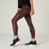 Leggings Mallas Fitness 7/8 Mujer Domyos Marrón 2 Leggings Mallas Fitness 7/8 Mujer Domyos Marrón -Fit Tienda leggings mallas fitness 78 mujer domyos marron