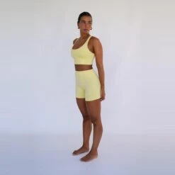 Leggings Mallas Fitness Cortos Sostenible Poliéster Mujer Fitplanet Coral -Fit Tienda leggings mallas fitness cortos sostenible poliester mujer fitplanet coral 1