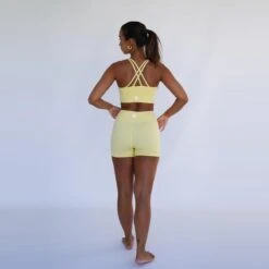 Leggings Mallas Fitness Cortos Sostenible Poliéster Mujer Fitplanet Coral -Fit Tienda leggings mallas fitness cortos sostenible poliester mujer fitplanet coral 2