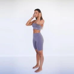 Fit Tienda -Fit Tienda leggings mallas fitness cortos sostenible poliester mujer fitplanet shark gris 1