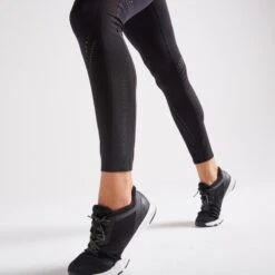 Leggings Mallas Fitness Largas Talle Alto Mujer Domyos Negro -Fit Tienda leggings mallas fitness largas talle alto mujer domyos negro 3