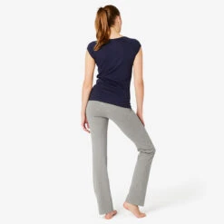 Leggings Mallas Pilates Rectos Mujer Nyamba Regular Fit+ 500 Gris -Fit Tienda leggings mallas pilates rectos mujer nyamba regular fit 500 gris 1