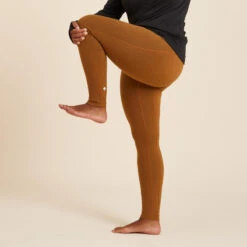 Leggings Mallas Yoga Suave Técnicos Ecodiseñados Mujer Camel -Fit Tienda leggings mallas yoga suave tecnicos ecodiseados mujer camel 2
