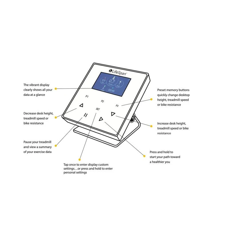 LifeSpan Fitness Cinta De Correr Para Escritorio TR1200-SC110 GlowUp 5 LifeSpan Fitness Cinta De Correr Para Escritorio TR1200-SC110 GlowUp - Imagen 3
