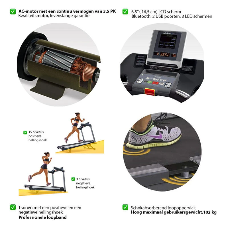 LifeSpan Fitness Cinta De Correr Profesional TR7000i 5 LifeSpan Fitness Cinta De Correr Profesional TR7000i - Imagen 3