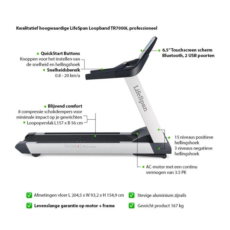 LifeSpan Fitness Cinta De Correr Profesional TR7000i 6 LifeSpan Fitness Cinta De Correr Profesional TR7000i - Imagen 4
