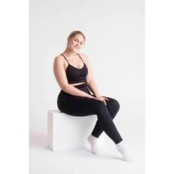LOEWI Scrunch Seamless Sujetador Deportivo Fitness - Mujer - Negro -Fit Tienda loewi scrunch seamless sujetador deportivo fitness mujer negro 2