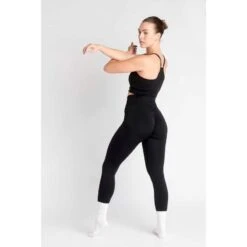 LOEWI Scrunch Seamless Sujetador Deportivo Fitness - Mujer - Negro -Fit Tienda loewi scrunch seamless sujetador deportivo fitness mujer negro 3