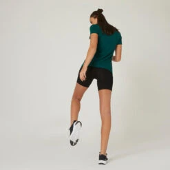 Mallas Short Ciclista Mujer Domyos Fit+ 500 Negro -Fit Tienda mallas short ciclista mujer domyos fit 500 negro 1
