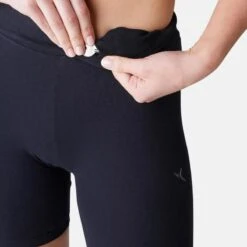 Mallas Short Ciclista Mujer Domyos Fit+ 500 Negro -Fit Tienda mallas short ciclista mujer domyos fit 500 negro 4