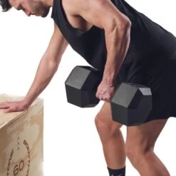 BODYTONE Mancuernas De Goma Hexagonales Profesionales 30Kg -Fit Tienda mancuernas de goma hexagonales profesionales 30kg 3