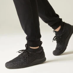 Pantalón Chándal Fitness Algodón Recto Hombre Domyos 120 Negro -Fit Tienda pantalon chandal fitness algodon recto hombre domyos 120 negro 4