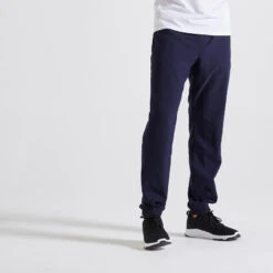 Pantalón Chándal Fitness Ecodiseñado Hombre Domyos 120 Azul Marino