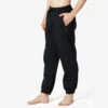 Pantalón Chándal Fitness Felpa Recto Hombre Domyos 500 Negro -Fit Tienda pantalon chandal fitness felpa recto hombre domyos 500 negro