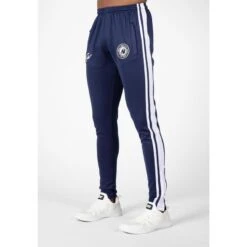 Pantalón Chándal Fitness Largo Hombre GORILLA WEAR Stratford Negro -Fit Tienda pantalon chandal fitness largo hombre gorilla wear stratford azul