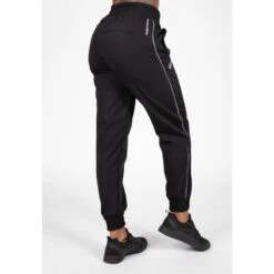 Pantalón Chándal Fitness Largo Poliéster Mujer GORILLA WEAR Pasedena Negro -Fit Tienda pantalon chandal fitness largo poliester mujer gorilla wear pasedena negro 2