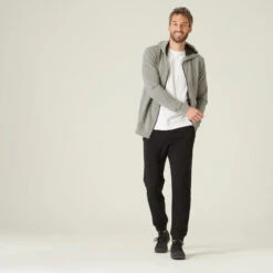 Pantalón Chándal Fitness Regular Hombre Domyos 100 Negro -Fit Tienda pantalon chandal fitness regular hombre domyos 100 negro 2