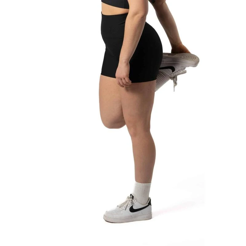 Pantalón Corto De Canalé Sin Costuras V2 Scrunch Fitness Negro 5 Pantalón Corto De Canalé Sin Costuras V2 Scrunch Fitness Negro - Imagen 3