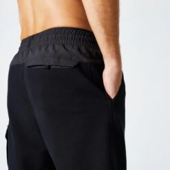 Pantalón Corto Fitness 520 Hombre Negro Cargo -Fit Tienda pantalon corto fitness 520 hombre negro cargo 4