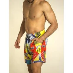 Pantalón Corto Hombre Banbroken RIO Multicolor Amarillo 10 Pantalón Corto Hombre Banbroken RIO Multicolor Amarillo -Fit Tienda pantalon corto hombre banbroken rio multicolor amarillo 3