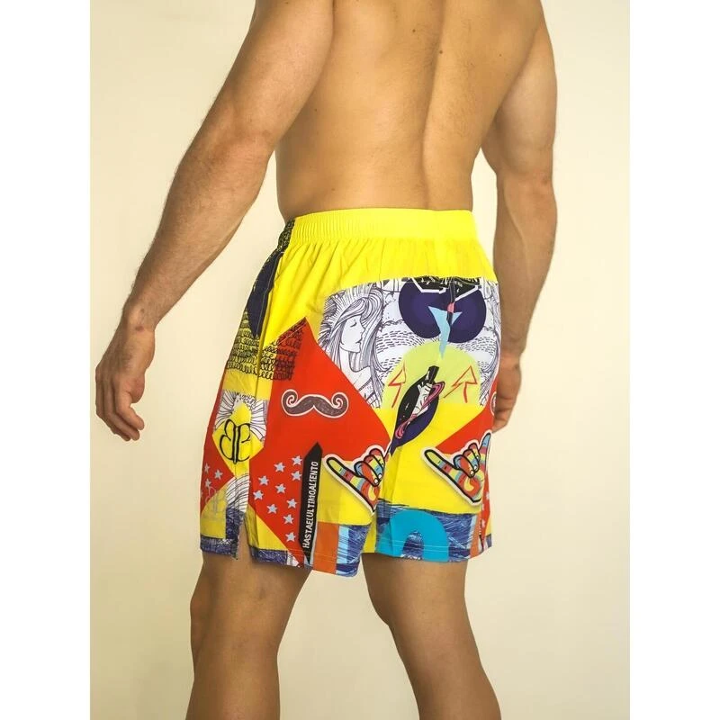 Pantalón Corto Hombre Banbroken RIO Multicolor Amarillo 7 Pantalón Corto Hombre Banbroken RIO Multicolor Amarillo - Imagen 5
