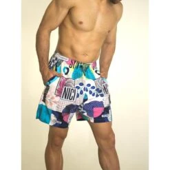 Pantalón Corto Hombre Banbroken SYNCHRO Multicolor -Fit Tienda pantalon corto hombre banbroken synchro multicolor 2