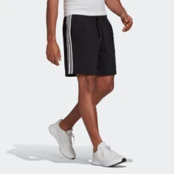 Pantalón Corto Short Adidas Hombre Fitness 3 Rayas Negro -Fit Tienda pantalon corto short adidas hombre fitness 3 rayas negro 2