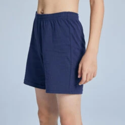 Short Niños Algodón - Básico Gris -Fit Tienda pantalon corto short chandal gimnasia domyos nio y nia basico azul