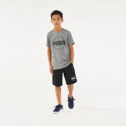 Pantalón Corto Short Puma Gimnasia Niño Y Niña Negro -Fit Tienda pantalon corto short puma gimnasia nio y nia negro 2