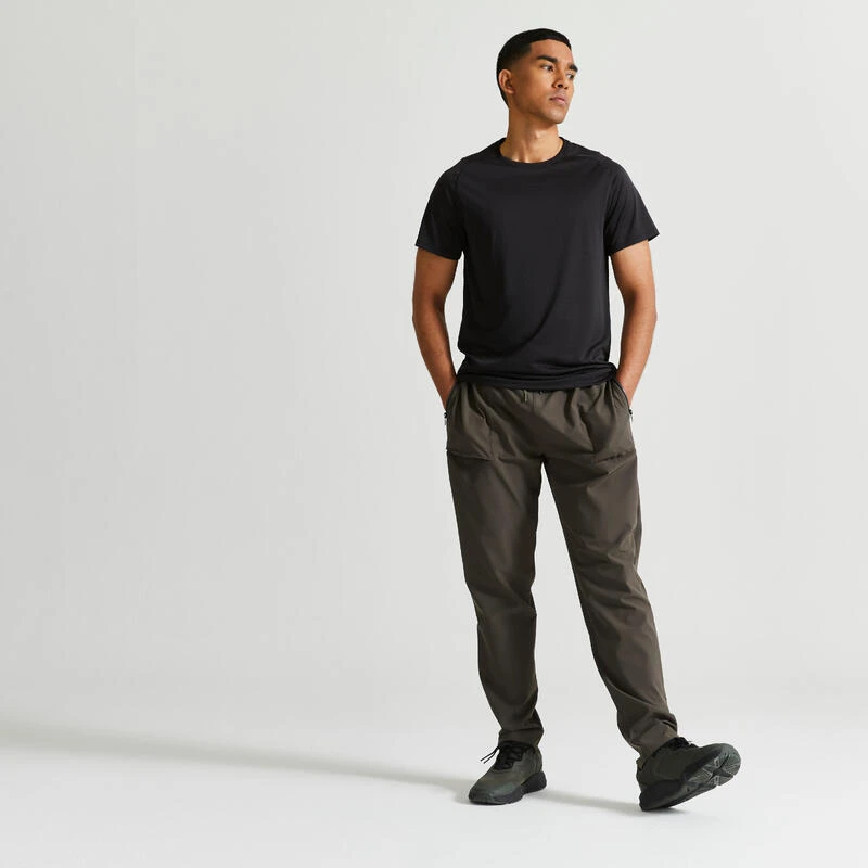 Pantalón Fitness Collection Hombre Caqui Transpirable 4 Pantalón Fitness Collection Hombre Caqui Transpirable - Imagen 2