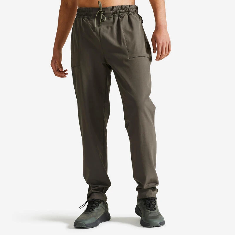 Pantalón Fitness Collection Hombre Caqui Transpirable 3 Pantalón Fitness Collection Hombre Caqui Transpirable