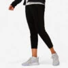 Pantalón Jogger Fitness 7/8 Corte Recto Algodón Mujer Domyos Negro 2 Pantalón Jogger Fitness 7/8 Corte Recto Algodón Mujer Domyos Negro -Fit Tienda pantalon jogger fitness 78 corte recto algodon mujer domyos negro