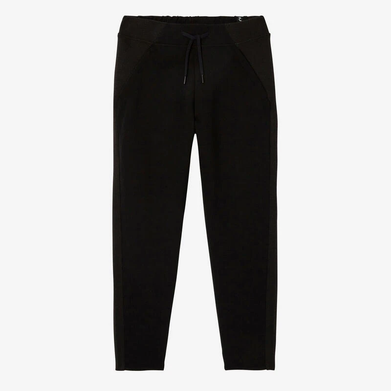 Pantalón Jogger Fitness 7/8 Corte Recto Algodón Mujer Domyos Negro 7 Pantalón Jogger Fitness 7/8 Corte Recto Algodón Mujer Domyos Negro - Imagen 5