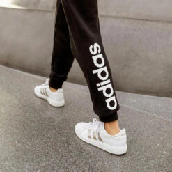 Pantalón Jogger Fitness Adidas Mujer Negro -Fit Tienda pantalon jogger fitness adidas mujer negro 2