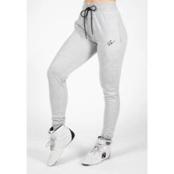 Pantalón Jogger Fitness Largo Mujer GORILLA WEAR Pixley Negro -Fit Tienda pantalon jogger fitness largo mujer gorilla wear pixley gris