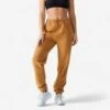 Pantalón Jogger Fitness Regular Algodón Mujer Domyos Avellana 2 Pantalón Jogger Fitness Regular Algodón Mujer Domyos Avellana -Fit Tienda pantalon jogger fitness regular algodon mujer domyos avellana