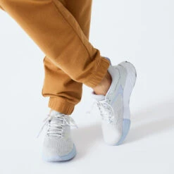 Pantalón Jogger Fitness Regular Algodón Mujer Domyos Avellana -Fit Tienda pantalon jogger fitness regular algodon mujer domyos avellana 4