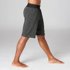PANTALONES CORTOS HOMBRE SHORT COMFORT YOGA ECOFRIENDLY GRIS -Fit Tienda pantalones cortos hombre short comfort yoga ecofriendly gris 3
