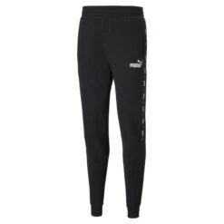 Pantalones De Deporte Hombre PUMA Essentials+ Tape Negro -Fit Tienda pantalones de deporte hombre puma essentials tape negro 5