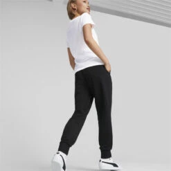 Pantalones Deportivos Essentials Mujer PUMA Negro -Fit Tienda pantalones deportivos essentials mujer puma negro 4