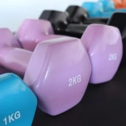 Par De Mancuernas De Colores 3kg Viok Sport -Fit Tienda par de mancuernas de colores 3kg viok sport 2