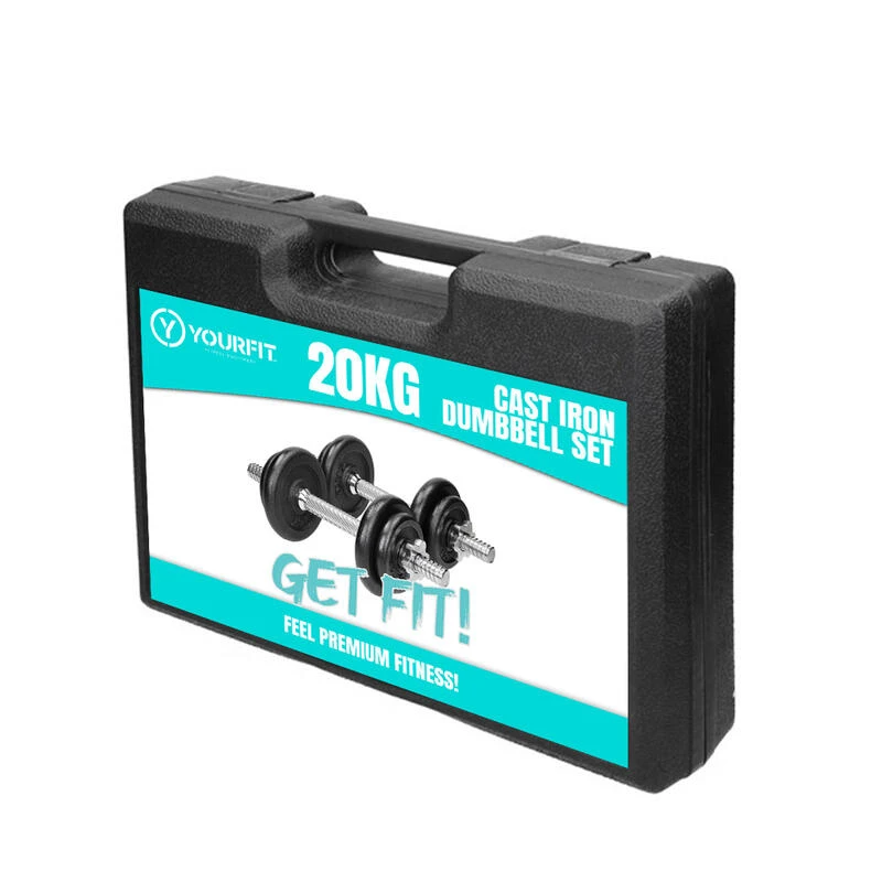 SET DE HALTERES DE MUSCULACIÓN 20KG 4 SET DE HALTERES DE MUSCULACIÓN 20KG - Imagen 2
