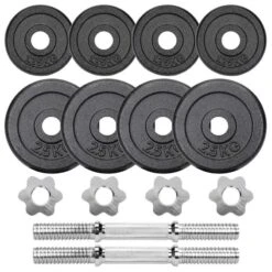 SET DE HALTERES DE MUSCULACIÓN 20KG 10 SET DE HALTERES DE MUSCULACIÓN 20KG -Fit Tienda set de halteres de musculacion 20kg 3